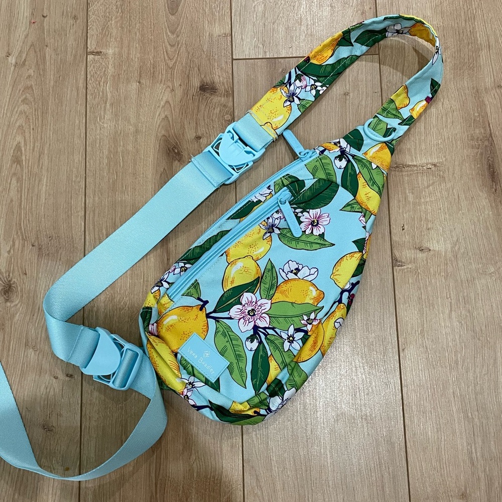 New Vera Bradley Lemon Grove Sling Bag